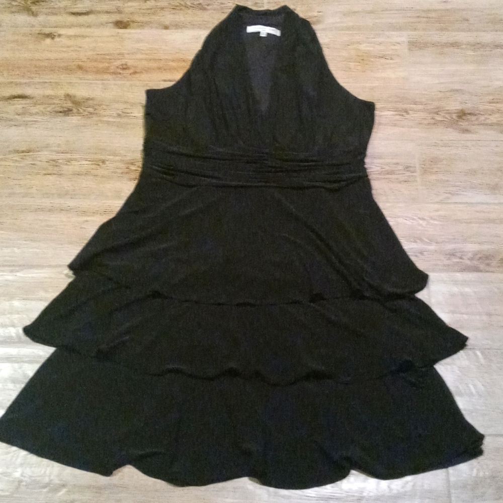 Sexy little black sleeveless dress size 16 by Evan-Picone